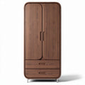Armoire en bois de chêne avec deux portes et deux tiroirs 120 x 60 x 200cm